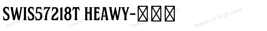 SWis57218T Heawy字体转换